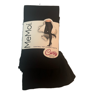 MeMoi Woman’s 2 Pairs of Control Top Lined Tights 3X/4X